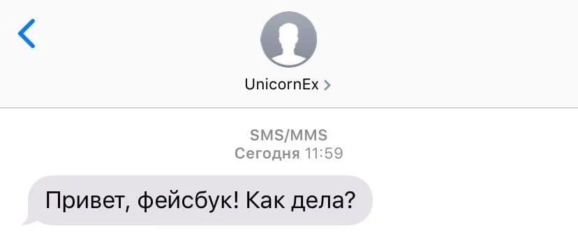 Тестовая SMS